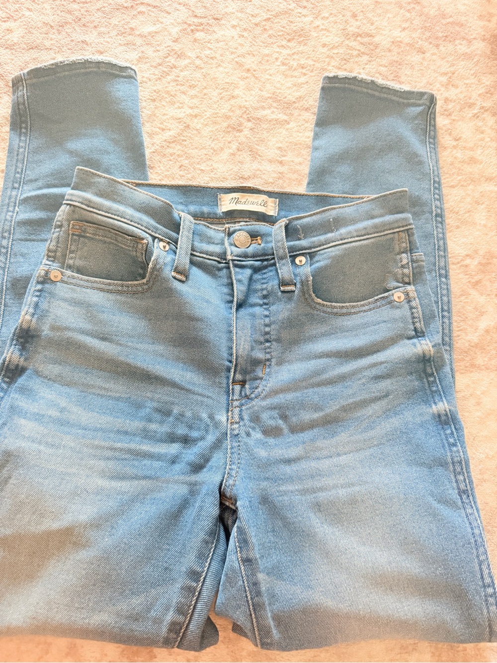 Madewell High-Rise Light Blue Skinny Jeans